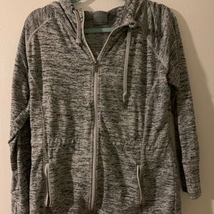 Athleta grey zip up